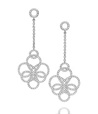 Arabesque Diamond Drop Earrings