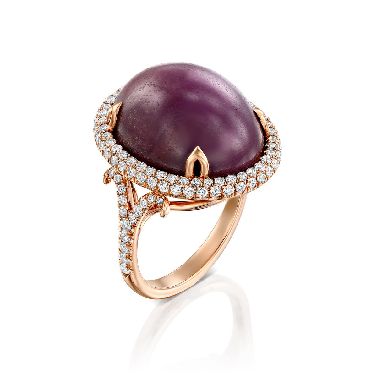 Ruby and Diamonds Cocktail Ring