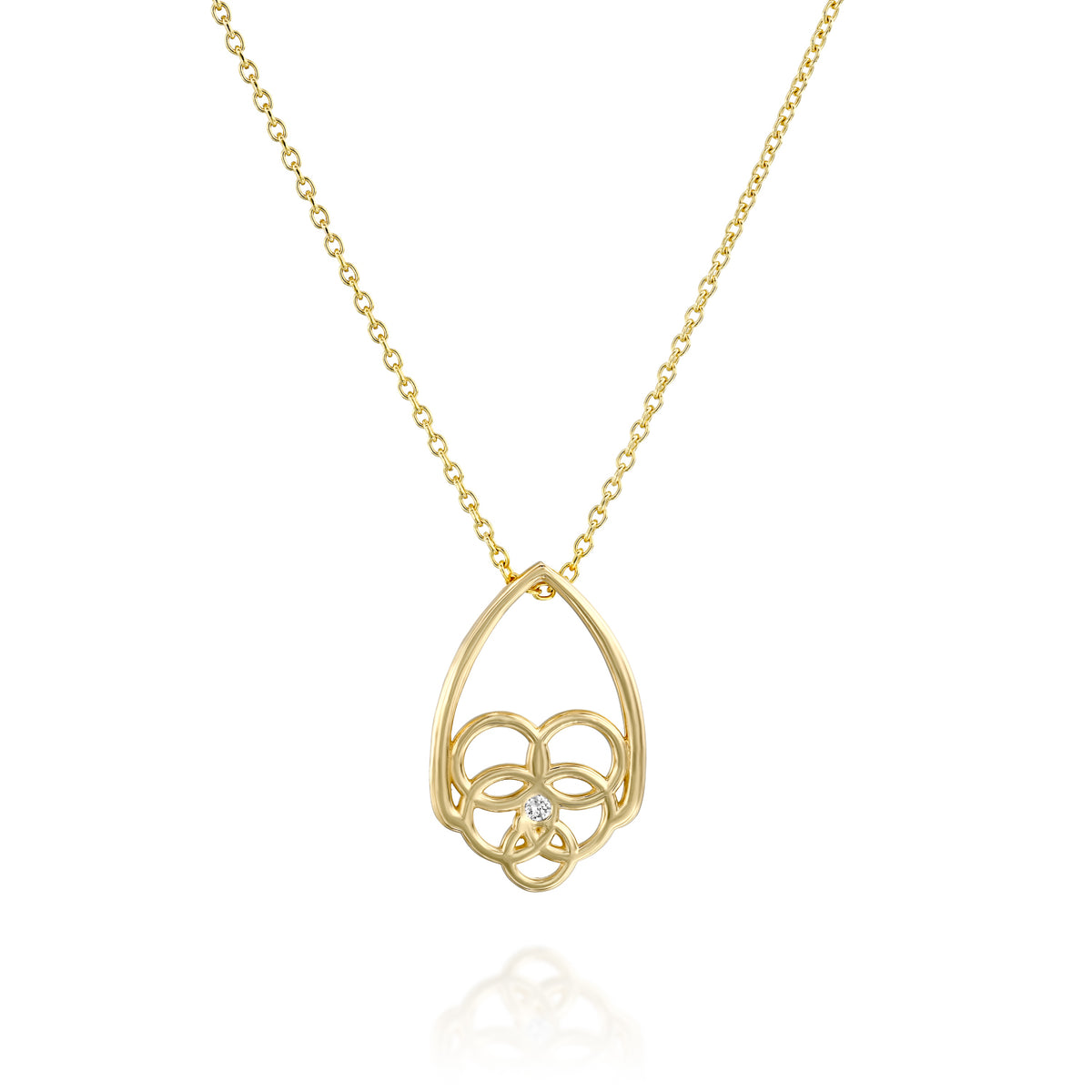 One Diamond Hamsa Small