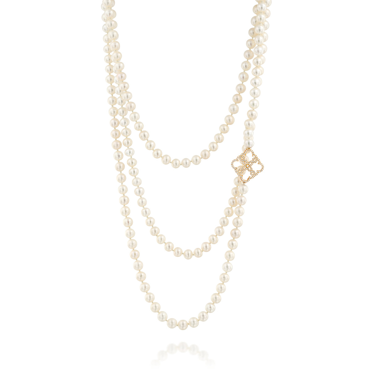 Pearls and Diamonds Lace Necklace