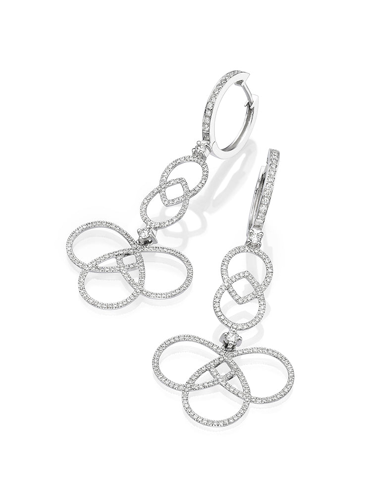 Arabesque Diamonds Drop Earrings