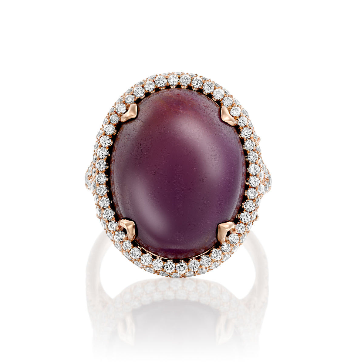 Ruby and Diamonds Cocktail Ring