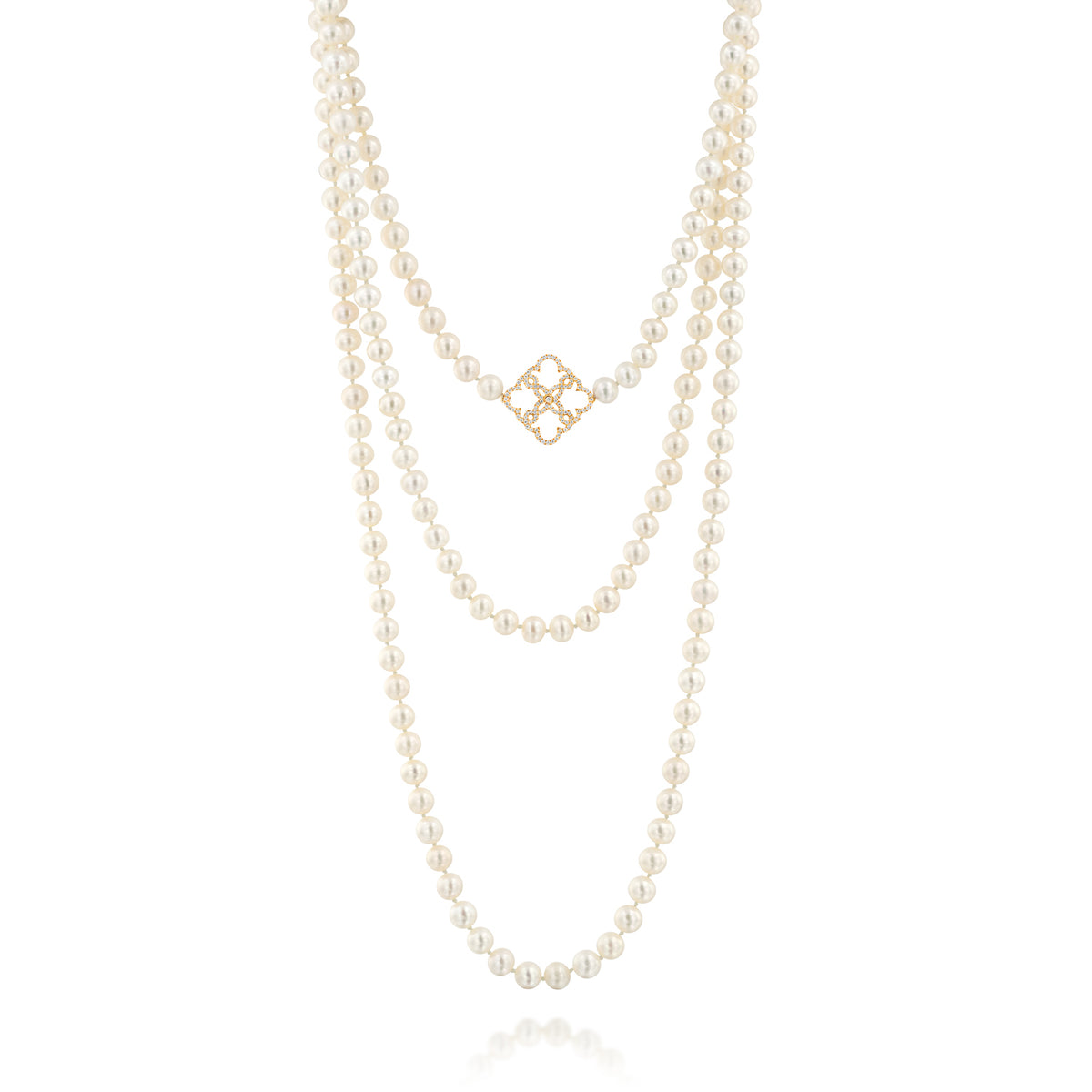 Pearls and Diamonds Lace Necklace