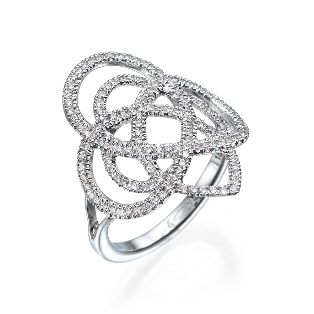 Diamonds Arabesque Statement Ring
