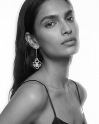 Arabesque Diamond Drop Earrings