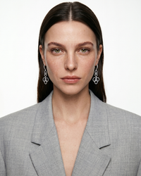 Arabesque Diamonds Drop Earrings