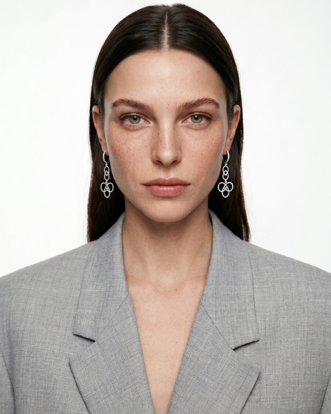 Arabesque Diamonds Drop Earrings
