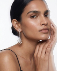 Arabesque Diamond Drop Earrings